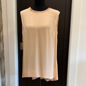 Elie Tahari Peach Sleeveless Muscle Tee